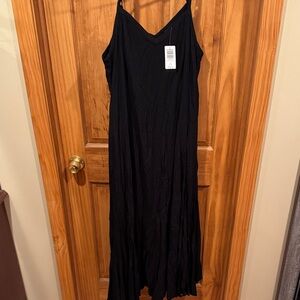 Torrid size 1 casual  Black tiered Maxi Dress